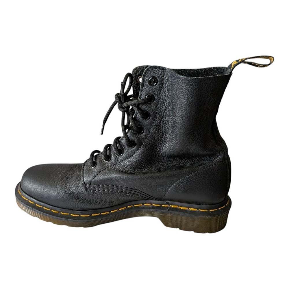 Dr. Martens 1460 Pascal Bex Black Leather Lace Up Women Boots Size US 9 / EU 41